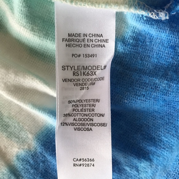 Splendid Zip Up Tie Dye Hoodie Lounge Top - Picture 7 of 11